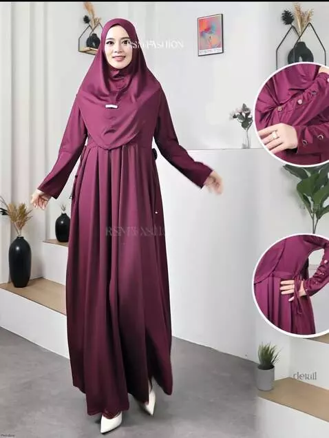 AI Video from prompt: Model tersebut maju dengan percaya diri mempromo