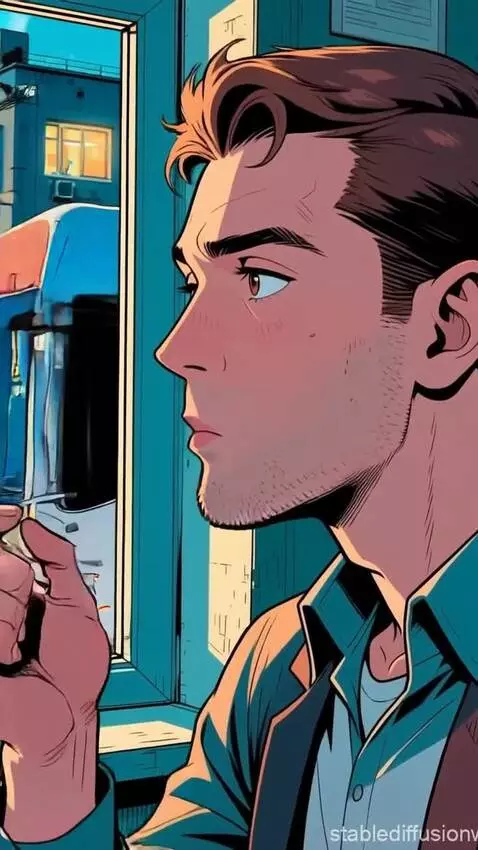 AI Video from prompt: Zhenya looks up from the seeds, looks into the d