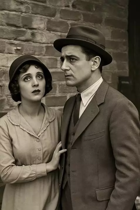 AI Video from prompt: Shaky handheld, 24fps motion. Camera moves aroun