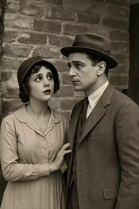 AI Video from prompt: Shaky handheld, 24fps motion. Camera moves aroun