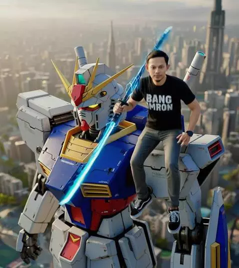 AI Video from prompt: buat kamera memutar slow ke arah depan, kemudian