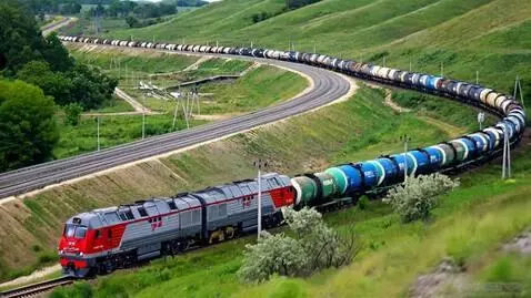 AI Video from prompt: A vibrant photograph captures a red and grey loc