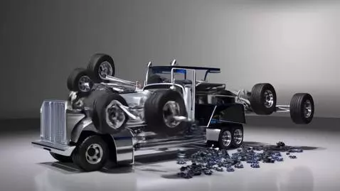 AI Video from prompt: Hyper-realistic cinematic product assembly video