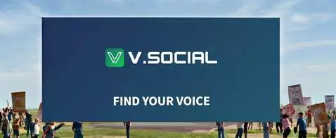 AI Video from prompt: people celebrating free speech with this banner 