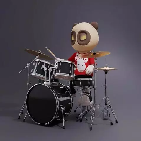 AI Video from prompt: play the drums