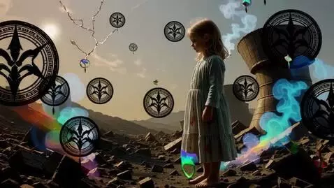 AI Video from prompt: Realistic kid Nuclear degradation, talian metamo