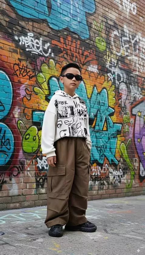 AI Video from prompt: Anak tersebut berputar ke kanan dan ke kiri memp