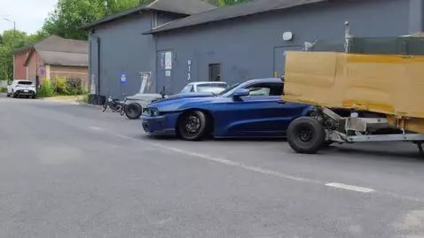 AI Video from prompt: Ford Mustang drive