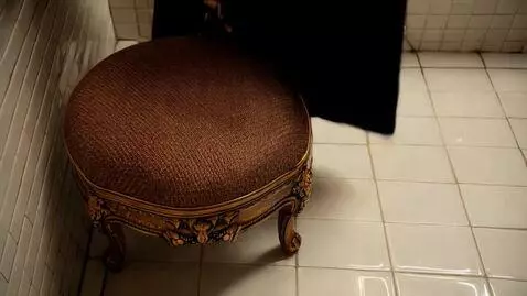 AI Video from prompt: An extreme close-up from above on an empty fancy