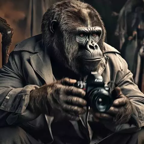 AI Video from prompt: A photographer looking at a massive protest for 