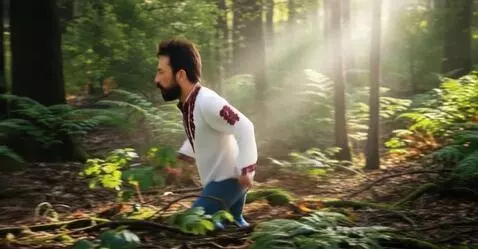 AI Video from prompt: The man runs away