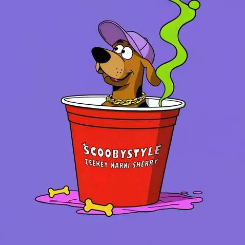 AI Video from prompt: Скуби ду, персонаж на картинке, двигает головой.