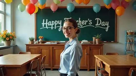 AI Video from prompt: В кадре – ярко оформленный, празднично украшенны