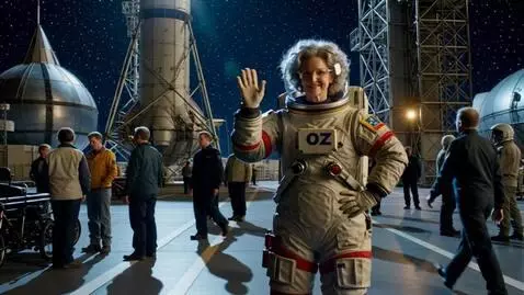 AI Video from prompt: Женщина космонавт, 40 лет модельной внешности, о