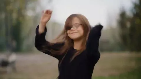 AI Video from prompt: dancing kid girl