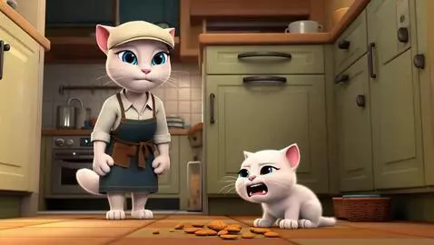 AI Video from prompt: A 5-second, heartwarming shot, filmed in a 9:16 