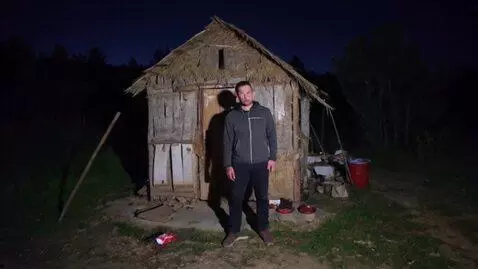 AI Video from prompt: The silence of the shack pressed in on him. His 