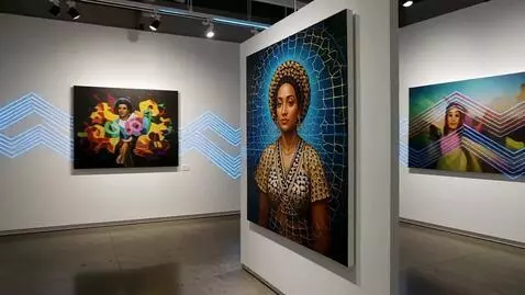 AI Video from prompt: Create a video advert for my art #NewMoney invit