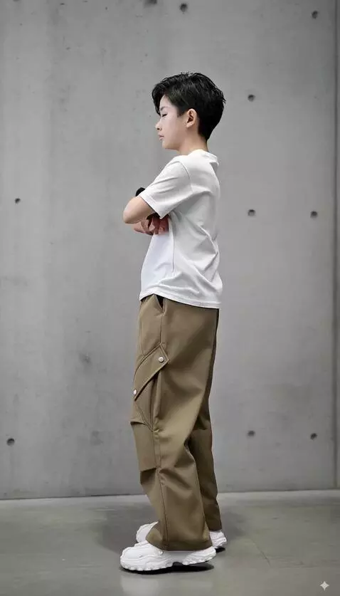 AI Video from prompt: Model tersebut menyilangkan tangan di dada kemud