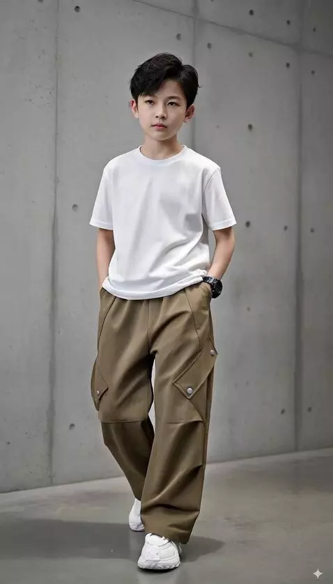 AI Video from prompt: Model tersebut berjalan maju ke depan, kamera me