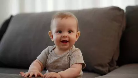 AI Video from prompt: A realistic, high-quality video of a cute baby (