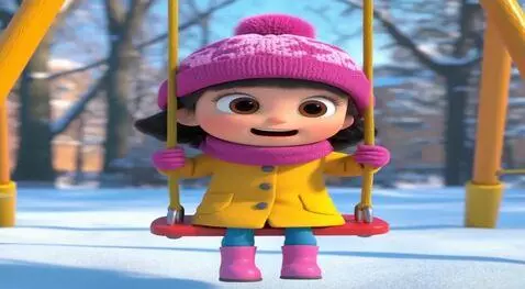 AI Video from prompt: girl swinging