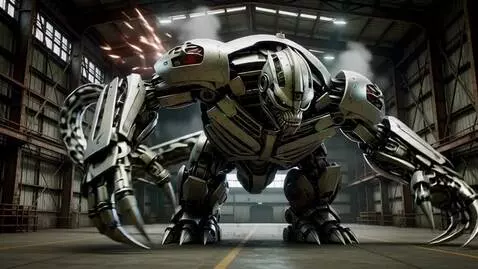 AI Video from prompt: The scene opens on a smooth, metallic silver egg