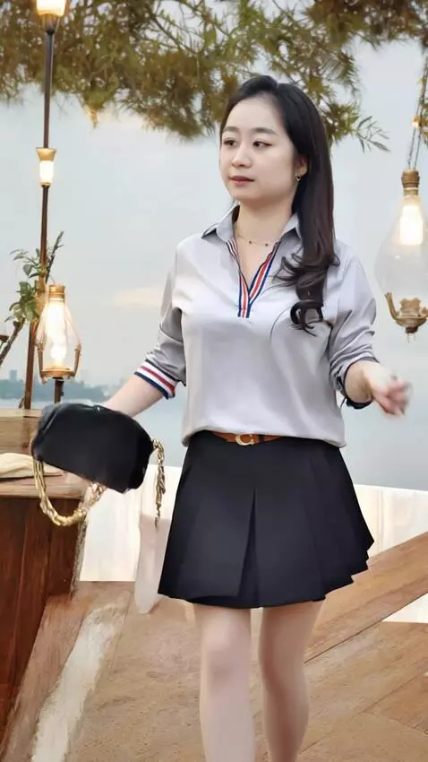 AI Video from prompt: Wanita berjoget dan gerakannya elegan,badan jang