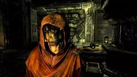 AI Video from prompt: Argonian lizard dude is happy with a smile celeb