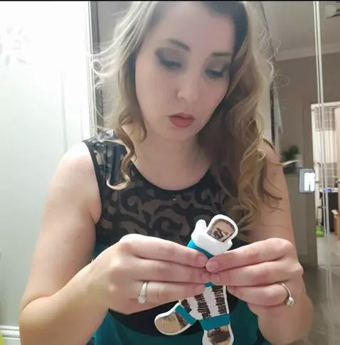 AI Video from prompt: make a stocking figure out of a photo