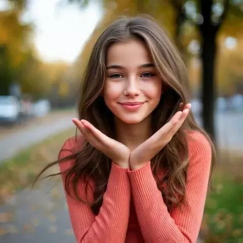 AI Video from prompt: ДЕВУШКА ГЛАДИТ ВОЛОСЫ РУКАМИ