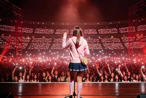 AI Video from prompt: View from the stage to the hall.  In front of th