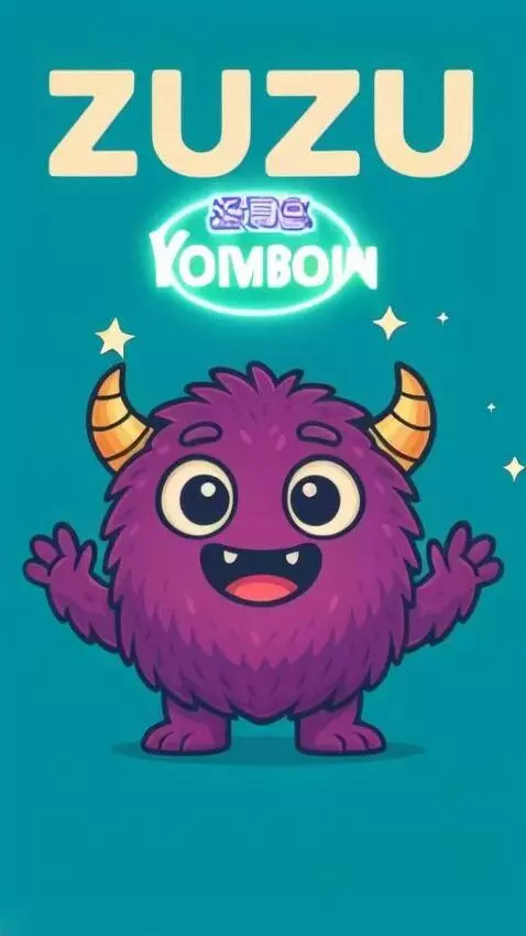 AI Video from prompt: ZUZU Coin character bouncing happily on the Moon