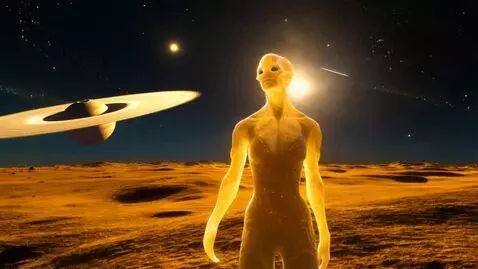 AI Video from prompt: Cinematic video, ultra-detailed. An alien with b