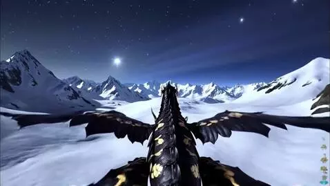 AI Video from prompt: A riders’s POV on a midnight black dragon. The s