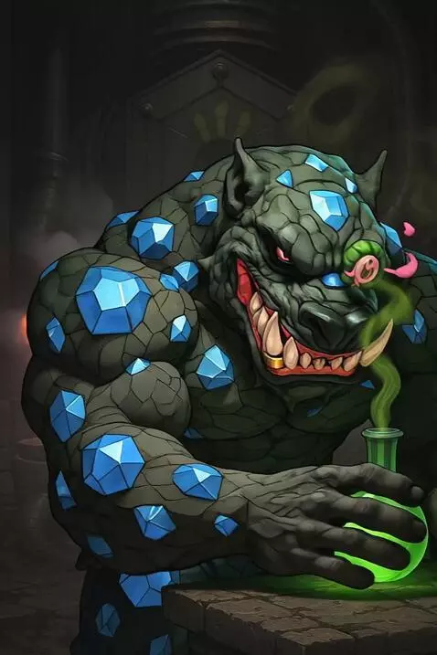 AI Video from prompt: He comes to life drinks the potion and turns int