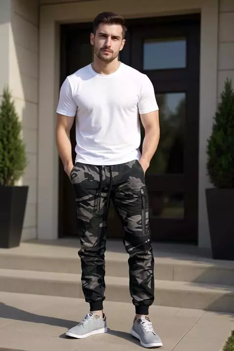 AI Video from prompt: Pria tersebut berpose keren seperti sedang merev