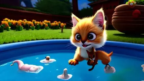 AI Video from prompt: Create a 30-second animated cartoon in a bright,