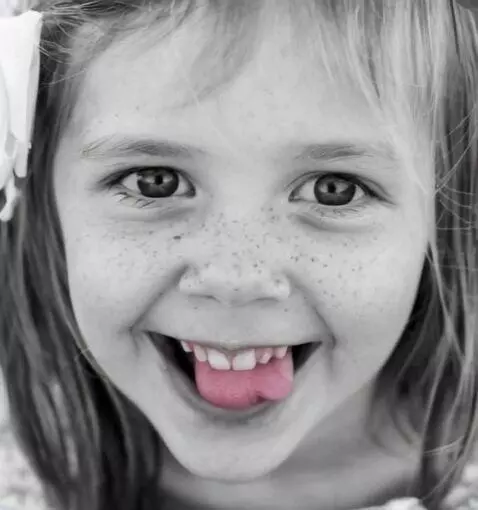 AI Video from prompt: Opens mouth and sticks out tongue