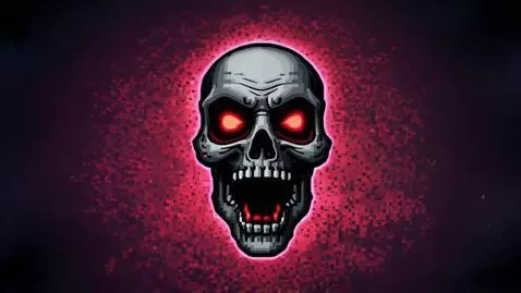 AI Video from prompt: создай видео в стиле ASCII как череп демона  зло