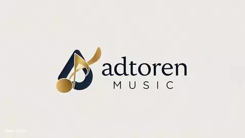 AI Video from prompt: minimalist sleek logo for "Adtoren Music", music