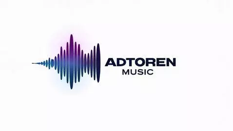 AI Video from prompt: modern abstract logo for "Adtoren Music", soundw