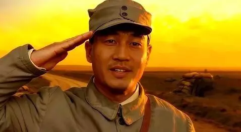 AI Video from prompt: The figure first salutes solemnly, then its body