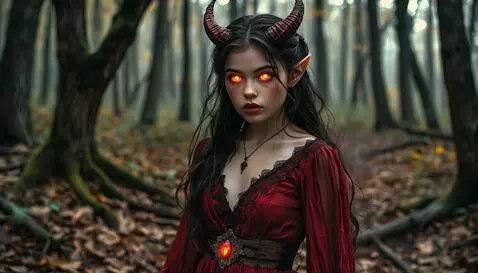 AI Video from prompt: девушка с горящими глазами