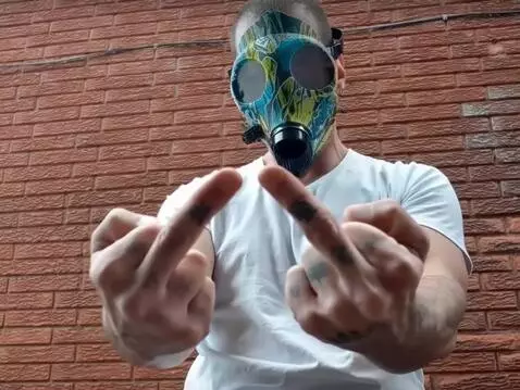 AI Video from prompt: flames shooting out of my middle fingers but loo
