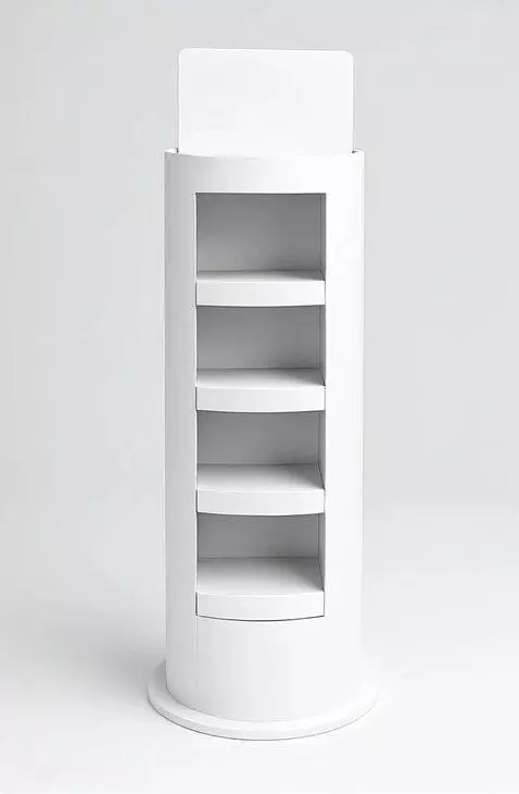 AI Video from prompt: rotate this cardboard display 360