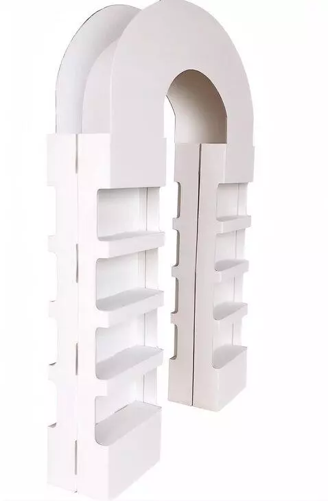 AI Video from prompt: rotate this cardboard display 360