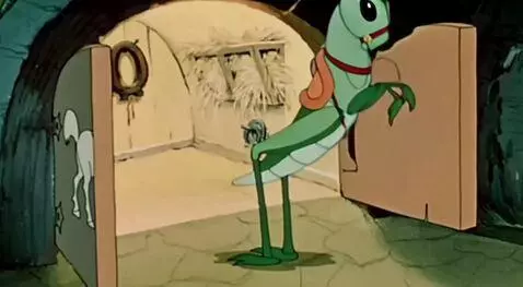 AI Video from prompt: Кузнечик похож на лошадку