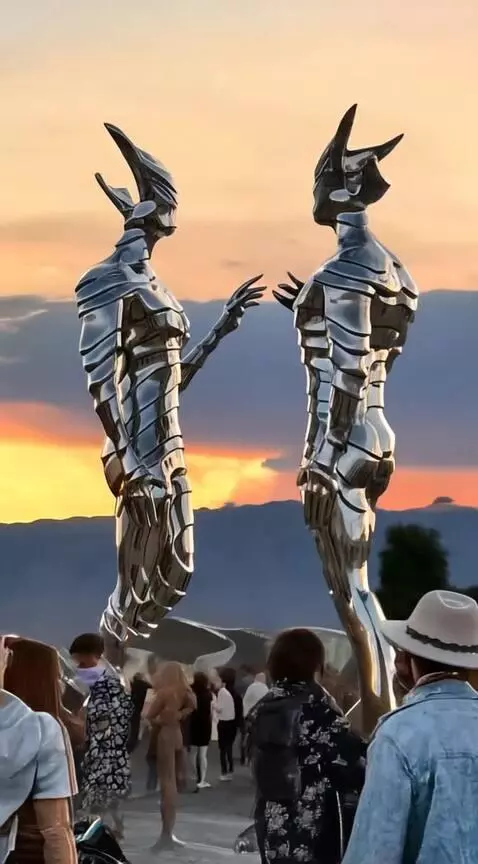 AI Video from prompt: The two figures lean in and embrace then spin ar