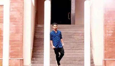 AI Video from prompt: man standing minding his own business